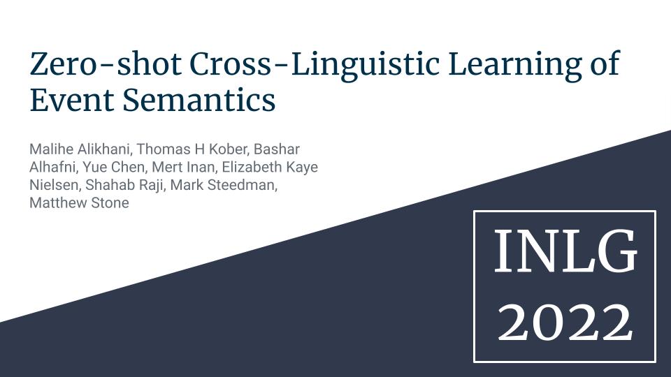 Zero-Shot Cross-Linguistic Learning Of Event Semantics